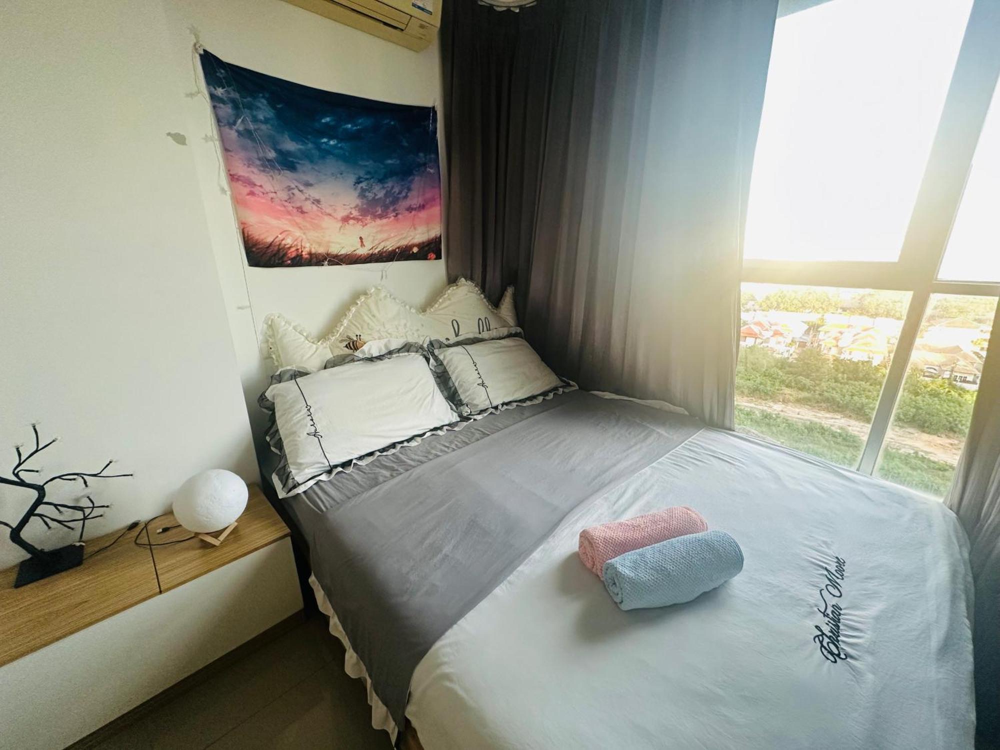 Seaview Beach Room Lumpini-Pool And Gym Face To Ocean Pantai Jomtien Luaran gambar